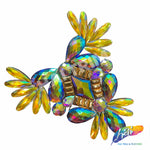 Multicolor Gel-Back Rhinestone Appliques, IRA-120
