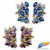 Multicolored Gel-Back Iron On Applique (sold by pair), IRA-125