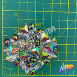 Crystal AB/Purple AB Gel-Back Iron On Applique, IRA-127