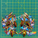 Multicolor AB Gel-Back Iron On Applique (Sold by Pair), IRA-128