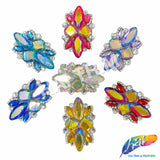 Gel-Back Rhinestone Motif Iron On Applique, IRA-129