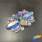 Gel-Back Rhinestone Motif Iron On Applique, IRA-129