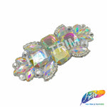 Crystal AB  Gel-Back Rhinestone Iron On Applique, IRA-130