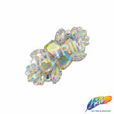 Crystal AB  Gel-Back Rhinestone Iron On Applique, IRA-130