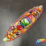 Multicolor Rhinestone Motif Iron On Applique, IRA-137