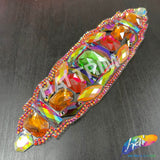 Multicolor Rhinestone Motif Iron On Applique, IRA-137