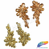 Metallic Stone Motif Iron On Applique (Sold by Pair), IRA-138
