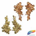 Metallic Stone Motif Iron On Applique (Sold by Pair), IRA-138