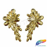Metallic Stone Motif Iron On Applique (Sold by Pair), IRA-138