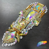 Multicolor Gel-Back Rhinestone Applique, IRA-100
