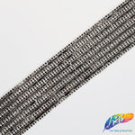 1 3/4" 6-row Crystal Baguette Rhinestone Iron on Trim, IRT-003