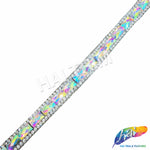 3/8" Color AB Rectangle Iron on Trim, IRT-018