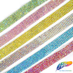 5/8" 7-Row Crystal Rhinestone Iron on Trim, IRT-061