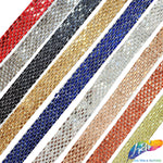 3/4" 8-row Rectangle Rhinestone Iron on Trim, IRT-064