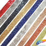 3/4" 8-row Rectangle Rhinestone Iron on Trim, IRT-064