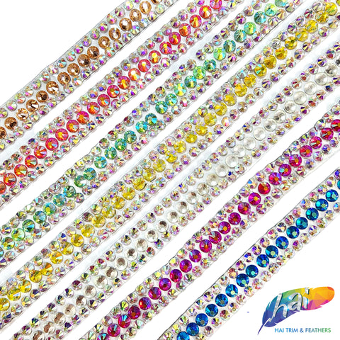 4-Row Crystal Rhinestone Trim, A-004 – Hai Trim & Feathers