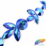 1" Leaf & Ball Iron On Trim, IRT-139