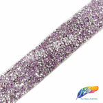 1 1/8" Color Chaton Crystal Rhinestone Iron on Trim, IRT-001