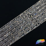 1 3/4" 6-row Crystal Baguette Rhinestone Iron on Trim, IRT-003