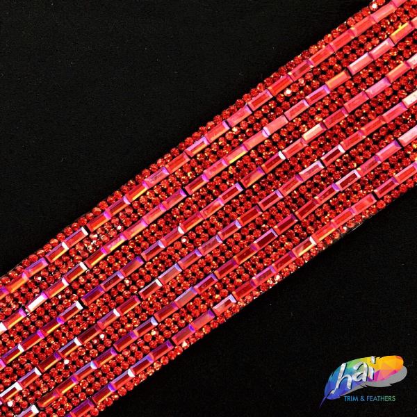 3-Row Crystal Rhinestone Trim, A-003 – Hai Trim & Feathers