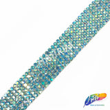 5/8" 7-Row Crystal Rhinestone Iron on Trim, IRT-061