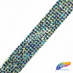 5/8" 7-Row Crystal Rhinestone Iron on Trim, IRT-061