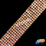5/8" 7-Row Crystal Rhinestone Iron on Trim, IRT-061