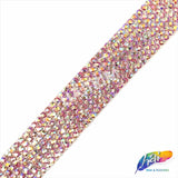 5/8" 7-Row Crystal Rhinestone Iron on Trim, IRT-061