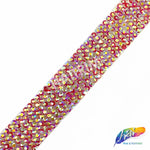 5/8" 7-Row Crystal Rhinestone Iron on Trim, IRT-061