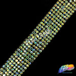 5/8" 7-Row Crystal Rhinestone Iron on Trim, IRT-061