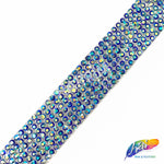 5/8" 7-Row Crystal Rhinestone Iron on Trim, IRT-061