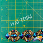 1 5/8” Multicolored Diamond Iron On Trim, IRT-087