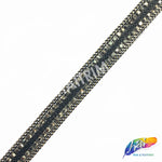 3/8" 2-Row Rhinestone Chain Iron on Trim, IRT-115