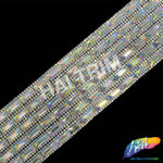 2 1/4" 6-row Baguette Rhinestone Iron on Trim, IRT-129