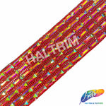 2 1/4" 6-row Baguette Rhinestone Iron on Trim, IRT-129