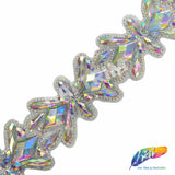 2 1/4" Diamond Motif Iron On Trim, IRT-132