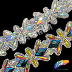 2 1/4" Diamond Motif Iron On Trim, IRT-132