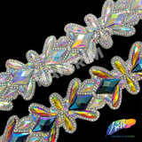 2 1/4" Diamond Motif Iron On Trim, IRT-132