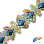 2 1/4" Diamond Motif Iron On Trim, IRT-132