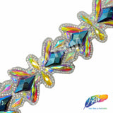 2 1/4" Diamond Motif Iron On Trim, IRT-132