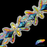 2 1/4" Diamond Motif Iron On Trim, IRT-132