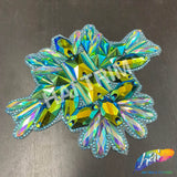 Multicolor Gel-Back Iron On Applique, IRA-133