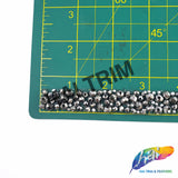 5/8” Gray Glass Beaded Iron On Trim, IRT-148