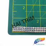 3/8" 3-Row Crystal AB Rhinestone Iron On Trim, IRT-151