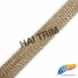 Twisted Metallic Chain Iron On Trim, IRT-156