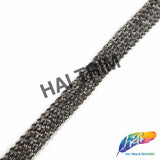 Twisted Metallic Chain Iron On Trim, IRT-156