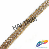 Twisted Metallic Chain Iron On Trim, IRT-156