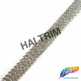 Twisted Metallic Chain Iron On Trim, IRT-156