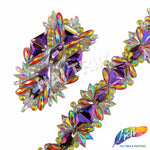 Multicolor Gel-Back Iron On Applique, IRA-122