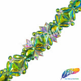 2" Multicolor Gel-back Iron On Trim, IRT-160